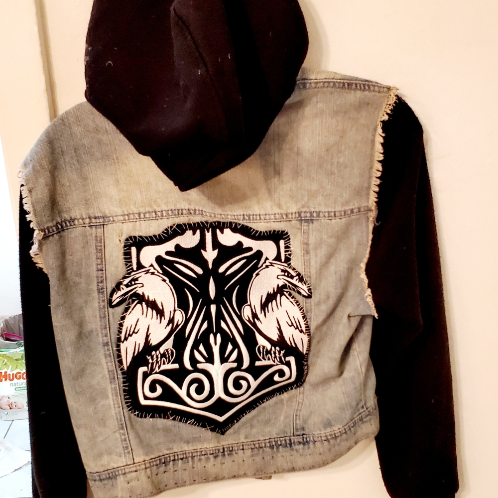 DIY Upcycled Denim Jean Jacket